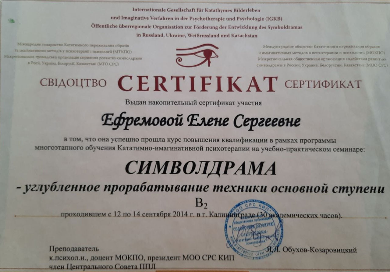 Сертификат 10
