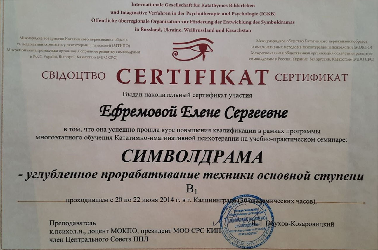 Сертификат 9